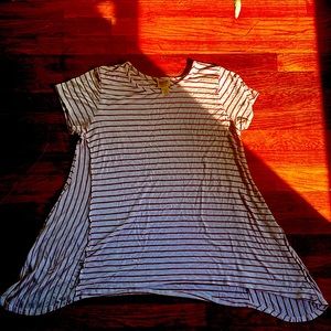 White and red striped shirt